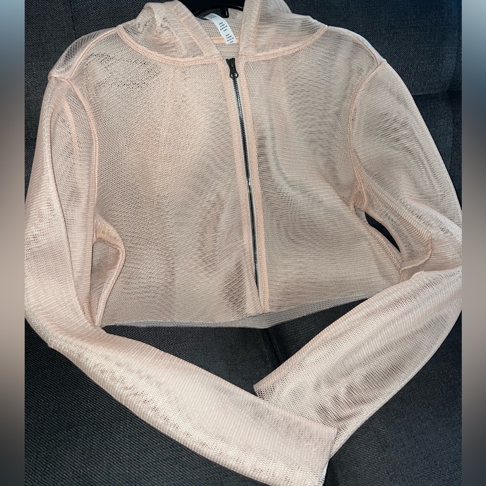 ALO Yoga Sheer Mesh Jacket - Light Pink